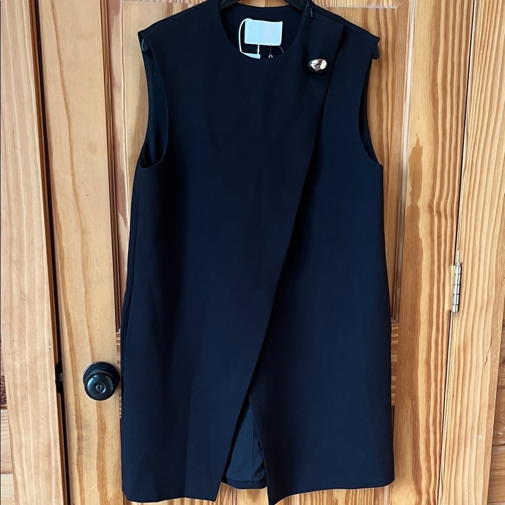 INFFTRU Elegant Black Sleeveless Dress - Size 36